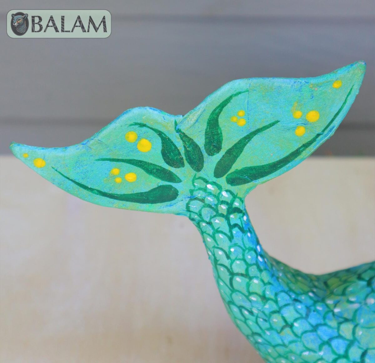 Frida Mermaid alebrije Paper mache, Mermaid alebrije, Alebrije de papel Mache, Unique Mermaid, Yucatecan Sirena, Frida Sirena, Papel Mache - Image 8
