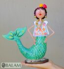 Frida Mermaid alebrije Paper mache, Mermaid alebrije, Alebrije de papel Mache, Unique Mermaid, Yucatecan Sirena, Frida Sirena, Papel Mache