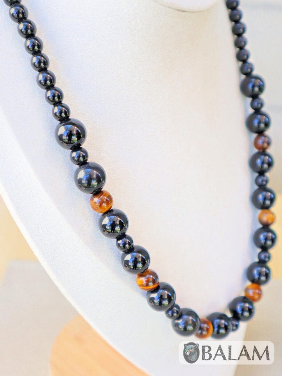 Onyx Ceremonial Necklaces, Mayan Necklaces, Onyx with tiger's eye, aventurine, Red Hematite, Natural stone necklaces, Gemstones and Onyx. - Image 3