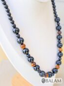 Onyx Ceremonial Necklaces, Mayan Necklaces, Onyx with tiger's eye, aventurine, Red Hematite, Natural stone necklaces, Gemstones and Onyx.
