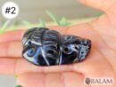 Duality pendant, Ceremonial Obsidian Pendants, carved Obsidian, Dualidad Dije, Dia de los Muertos pendant. Read description
