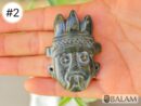 god Tlaloc, Aztec god of rain, jade Tlaloc, Ceremonial Jade Pendants, Mayan Jade, carved stone pendant, Jade necklaces, Read description