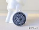 Obsidian pendant, stone necklace, Obsiana Mexica, Obsidian pendant and silver. Engraved Mictlantecuhtli, Hunab ku, Eclipse, Skull, ball game