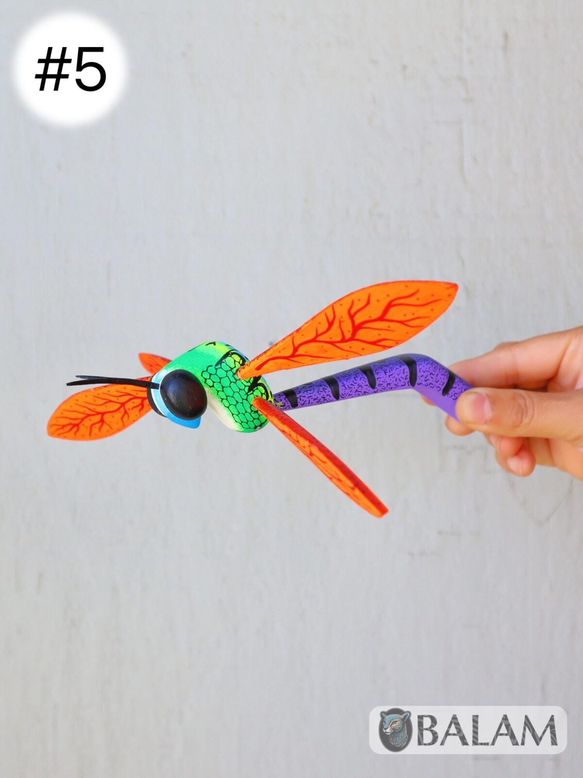 Libelula Alebrije from Oaxaca, dragonfly alebrije, Drago fly ornament alebrije, Copal wood sculpture. Oaxaca alebrijes - Image 6