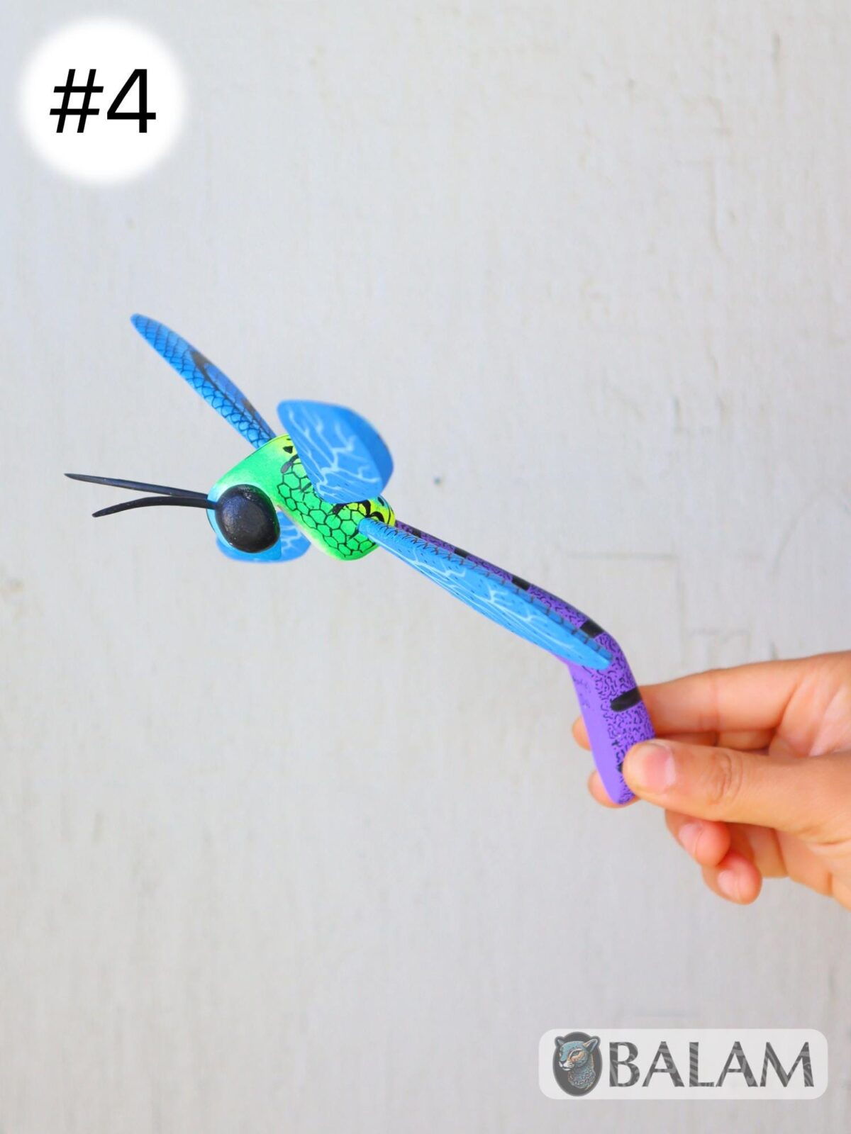 Libelula Alebrije from Oaxaca, dragonfly alebrije, Drago fly ornament alebrije, Copal wood sculpture. Oaxaca alebrijes - Image 3