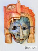 Mayan Warrior Mask, Cedar wooden duality mask, Duality mask, jaguar mask, Jaguar duality warrior mask, Mayan duality mask.