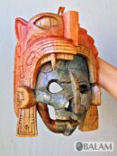 Mayan Warrior Mask, Cedar wooden duality mask, Duality mask, jaguar mask, Jaguar duality warrior mask, Mayan duality mask.