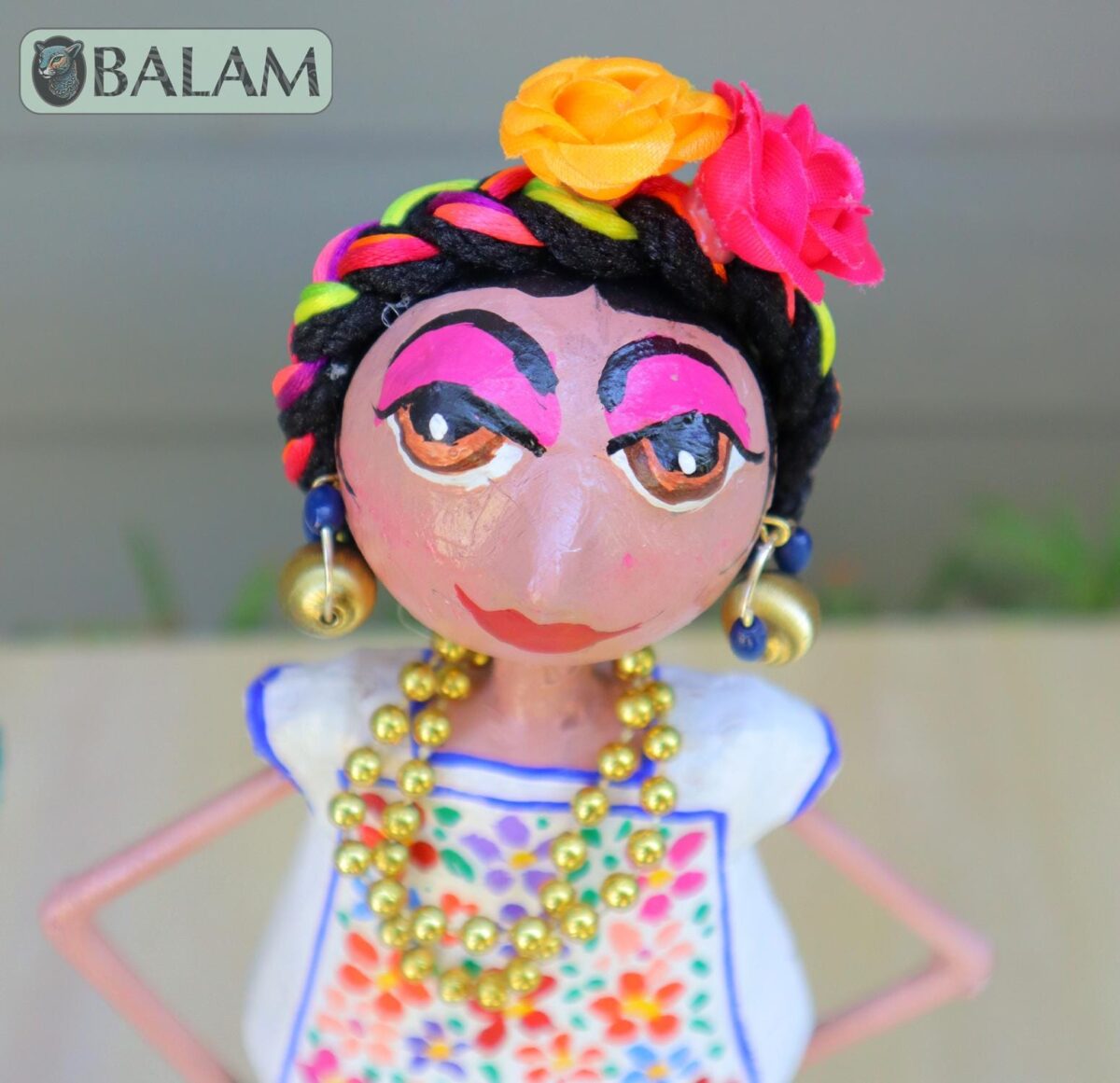 Frida Mermaid alebrije Paper mache, Mermaid alebrije, Alebrije de papel Mache, Unique Mermaid, Yucatecan Sirena, Frida Sirena, Papel Mache - Image 6