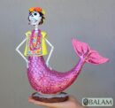Frida Mermaid alebrije Paper mache, Mermaid alebrije, Alebrije de papel Mache, Unique Mermaid, catrina Frida Sirena, Dia de los Muertos