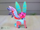 Conejo con alas, Alebrije from Oaxaca, Bunny alebrije, Copal wood sculpture, Bunny, Unique rabbit with wings, Rabbit Alebrije.