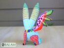Conejo con alas, Alebrije from Oaxaca, Bunny alebrije, Copal wood sculpture, Bunny, Unique rabbit with wings, Rabbit Alebrije.