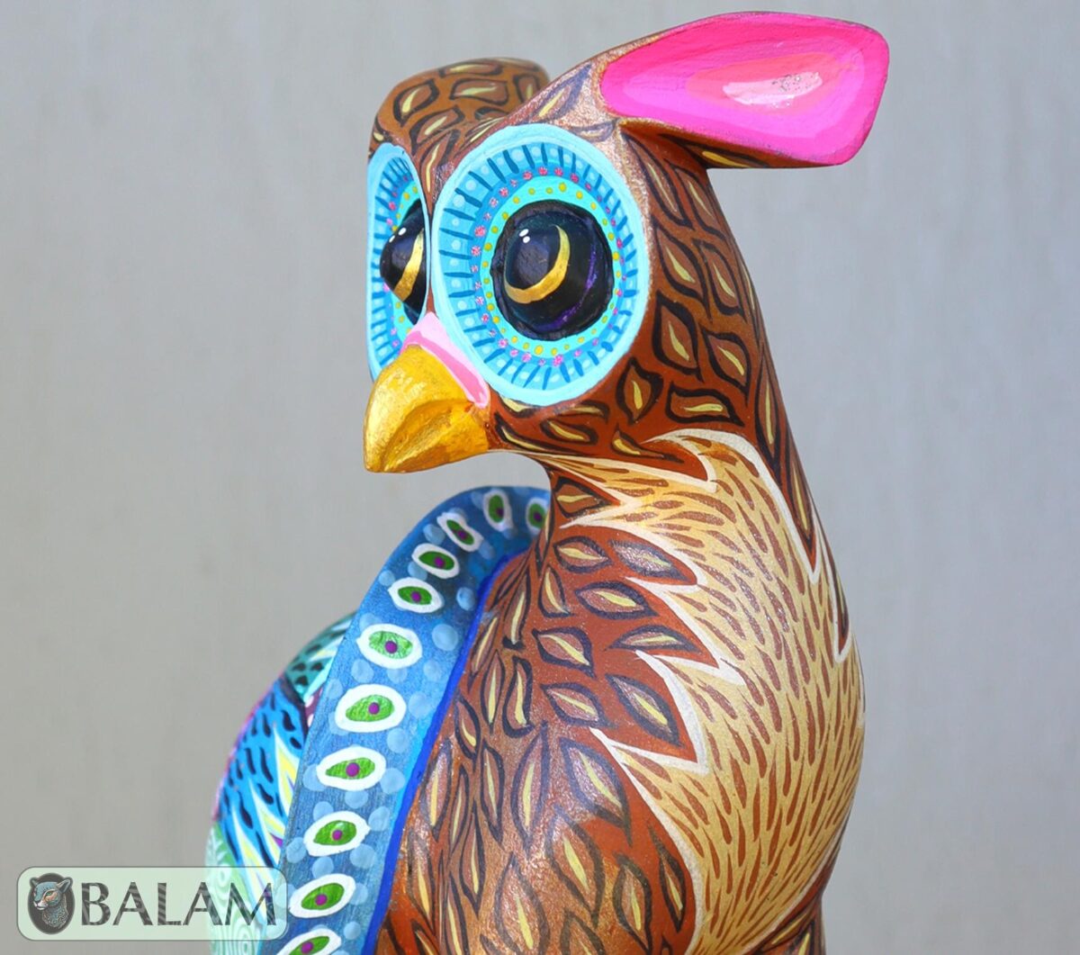 Unique alebrije art, Fusion of Turtle, Owl and Lion, Fusion alebrije, A powerful alebrije, Lion, Tortoise, Owl, lechuza, barn owl. - Image 10