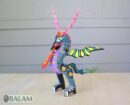 Alebrije from Oaxaca, alebrije, Copal wood sculpture, Wood Art, Alebrije art, Dragon, snake, snake with wings, magical creature.