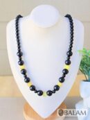 Onyx Ceremonial Necklaces, Mayan Necklaces, Onyx with tiger's eye, aventurine, Red Hematite, Natural stone necklaces, Gemstones and Onyx.