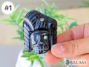 Duality pendant, Ceremonial Obsidian Pendants, carved Obsidian, Dualidad Dije, Dia de los Muertos pendant. Read description