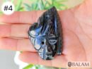 Duality pendant, Ceremonial Obsidian Pendants, carved Obsidian, Dualidad Dije, Dia de los Muertos pendant. Read description