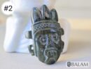 god Tlaloc, Aztec god of rain, jade Tlaloc, Ceremonial Jade Pendants, Mayan Jade, carved stone pendant, Jade necklaces, Read description