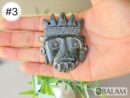 god Tlaloc, Aztec god of rain, jade Tlaloc, Ceremonial Jade Pendants, Mayan Jade, carved stone pendant, Jade necklaces, Read description