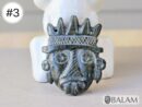 god Tlaloc, Aztec god of rain, jade Tlaloc, Ceremonial Jade Pendants, Mayan Jade, carved stone pendant, Jade necklaces, Read description