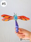 Libelula Alebrije from Oaxaca, dragonfly alebrije, Drago fly ornament alebrije, Copal wood sculpture. Oaxaca alebrijes