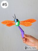 Libelula Alebrije from Oaxaca, dragonfly alebrije, Drago fly ornament alebrije, Copal wood sculpture. Oaxaca alebrijes