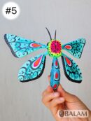 Mariposa Alebrije from Oaxaca, butterfly alebrije, Butterfly ornament alebrije, Copal wood sculpture. Read Description.