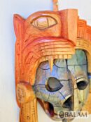 Mayan Warrior Mask, Cedar wooden duality mask, Duality mask, jaguar mask, Jaguar duality warrior mask, Mayan duality mask.