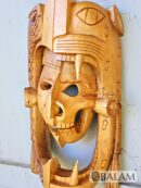 Mayan Warrior Mask, Cedar wooden duality mask, Duality mask, jaguar mask, Jaguar duality warrior mask, Eagle and jaguar duality.
