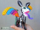 Xoloitzcuintli Alebrije, Dog with wings, Wood copal sculpture, Dog Alebrije, Skeleton and grecas Alebrije, Dia de los muertos.