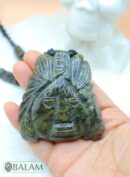 Ceremonial Necklace, Cinteotl Maize God, Huhunahpu Mayan god, Mayan Jade bead Necklace, Mayan Jade, Protective Necklace, Native Mayan.