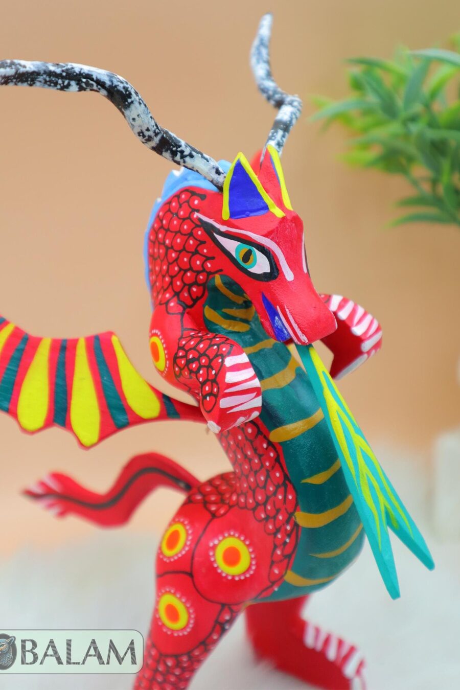 Dragon alebrije, Alebrije from Oaxaca, alebrije, Copal wood sculpture, Wood Art, Alebrije art, Dragon, snake with wings, magical creature.