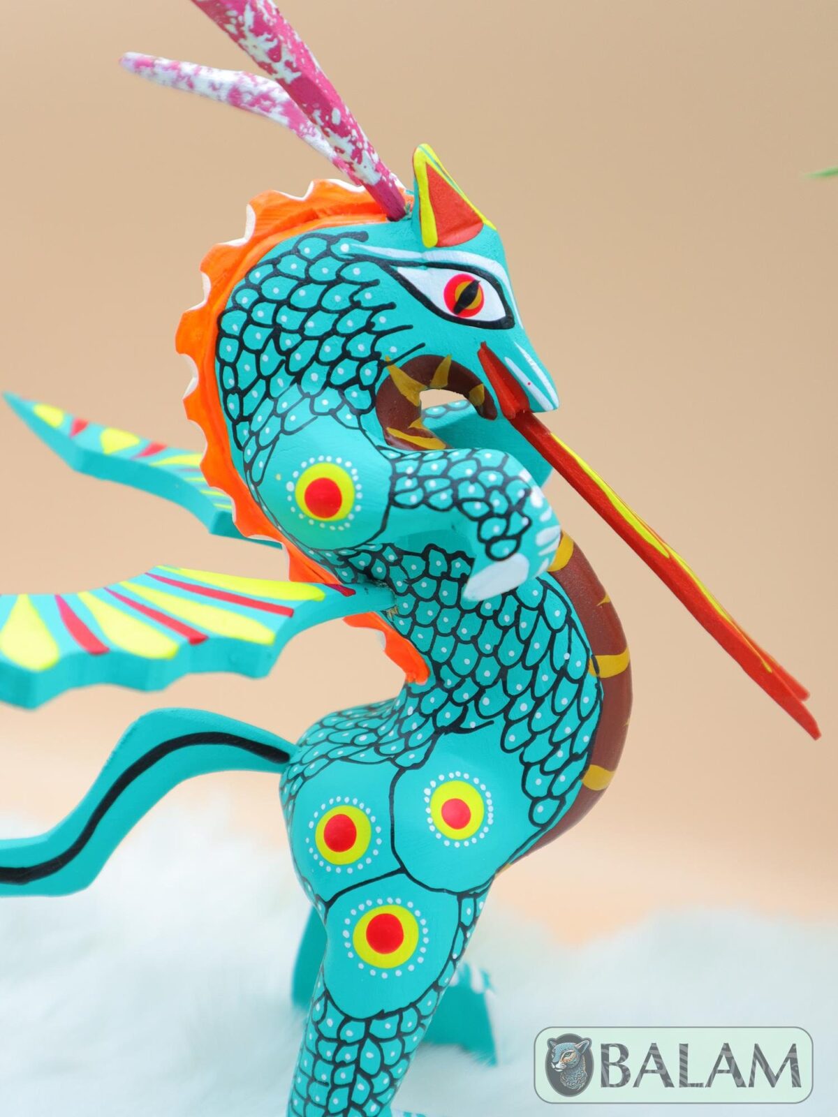 Dragon alebrije, Alebrije from Oaxaca, alebrije, Copal wood sculpture, Wood Art, Alebrije art, Dragon, snake with wings, magical creature.