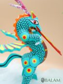 Dragon alebrije, Alebrije from Oaxaca, alebrije, Copal wood sculpture, Wood Art, Alebrije art, Dragon, snake with wings, magical creature.