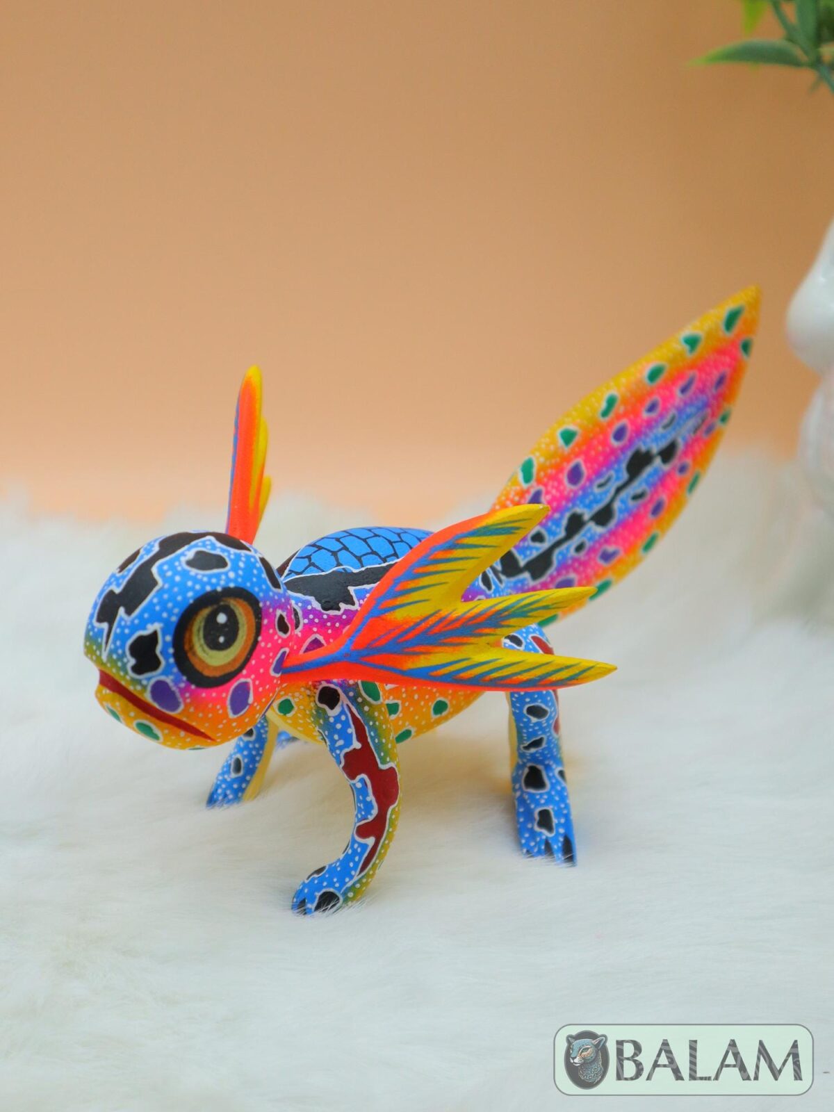 Alebrije from Oaxaca, alebrije, Copal wood sculpture, Wood Art, Alebrije art, Axolotl alebrije, Ajolote, Salamander, Cute axolotl alebrije - Image 3