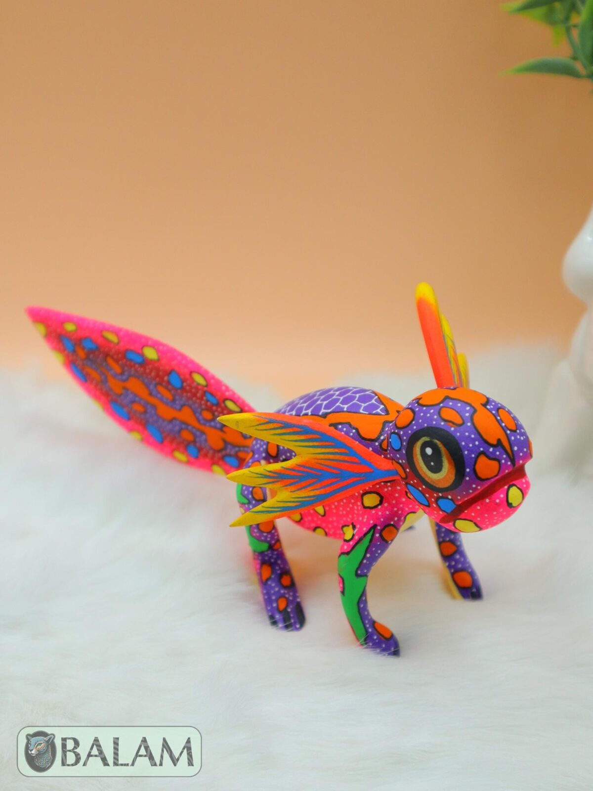 Alebrije from Oaxaca, alebrije, Copal wood sculpture, Wood Art, Alebrije art, Axolotl alebrije, Ajolote, Salamander, Cute axolotl alebrije - Image 8