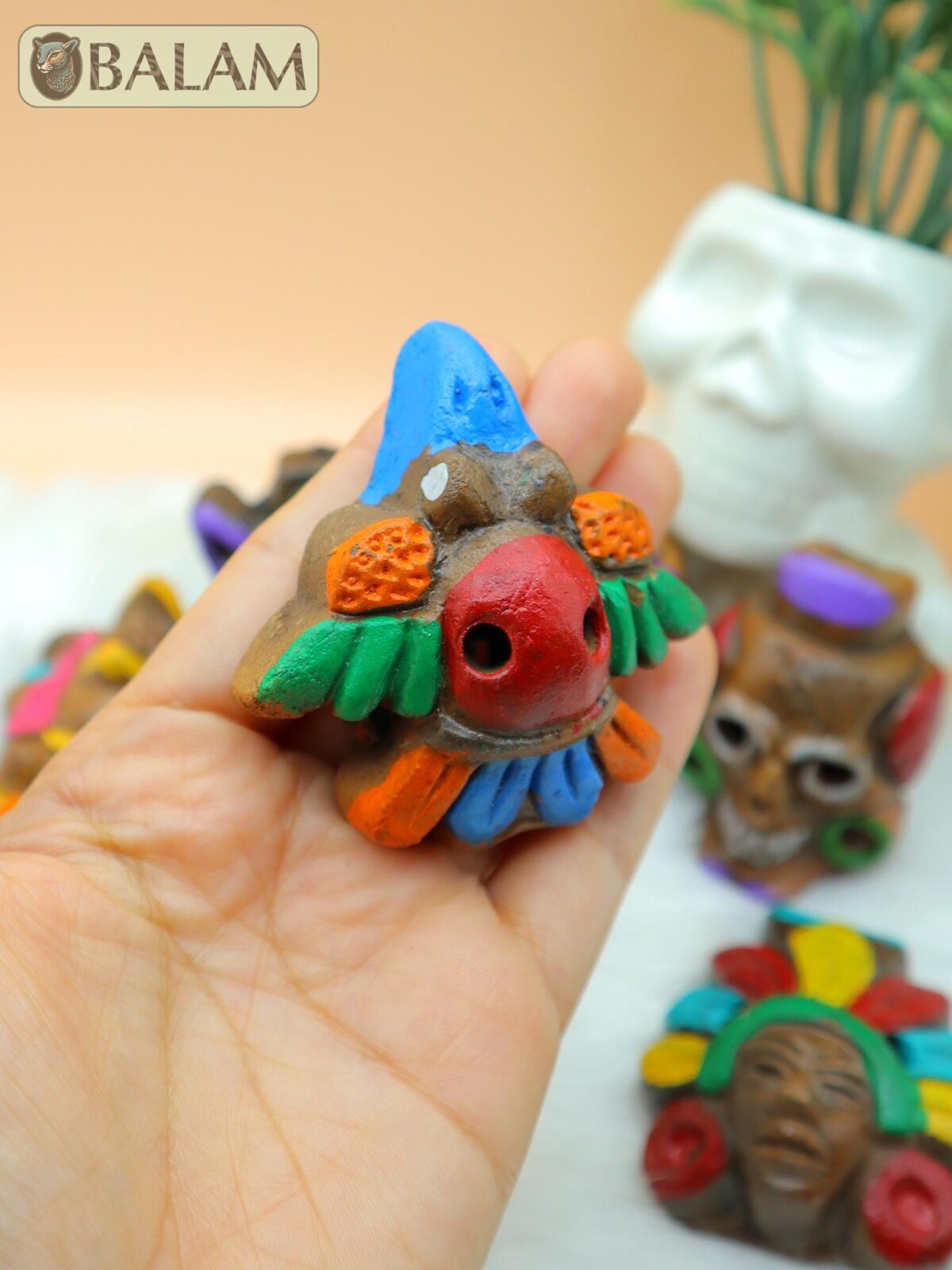Aztec Whistle, Bird whistle, Silbato de barro, Mayan whistle. Clay Whistle. read description - Image 4