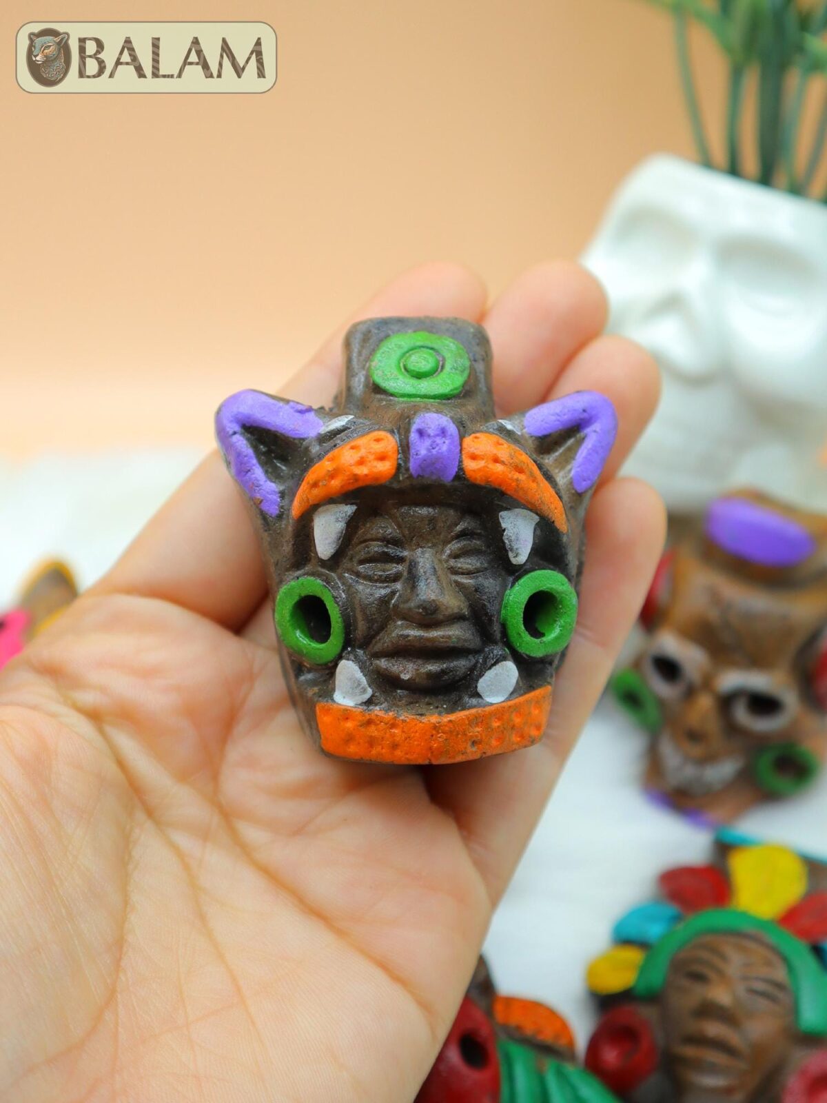 Aztec Whistle, Bird whistle, Silbato de barro, Mayan whistle. Clay Whistle. read description - Image 6