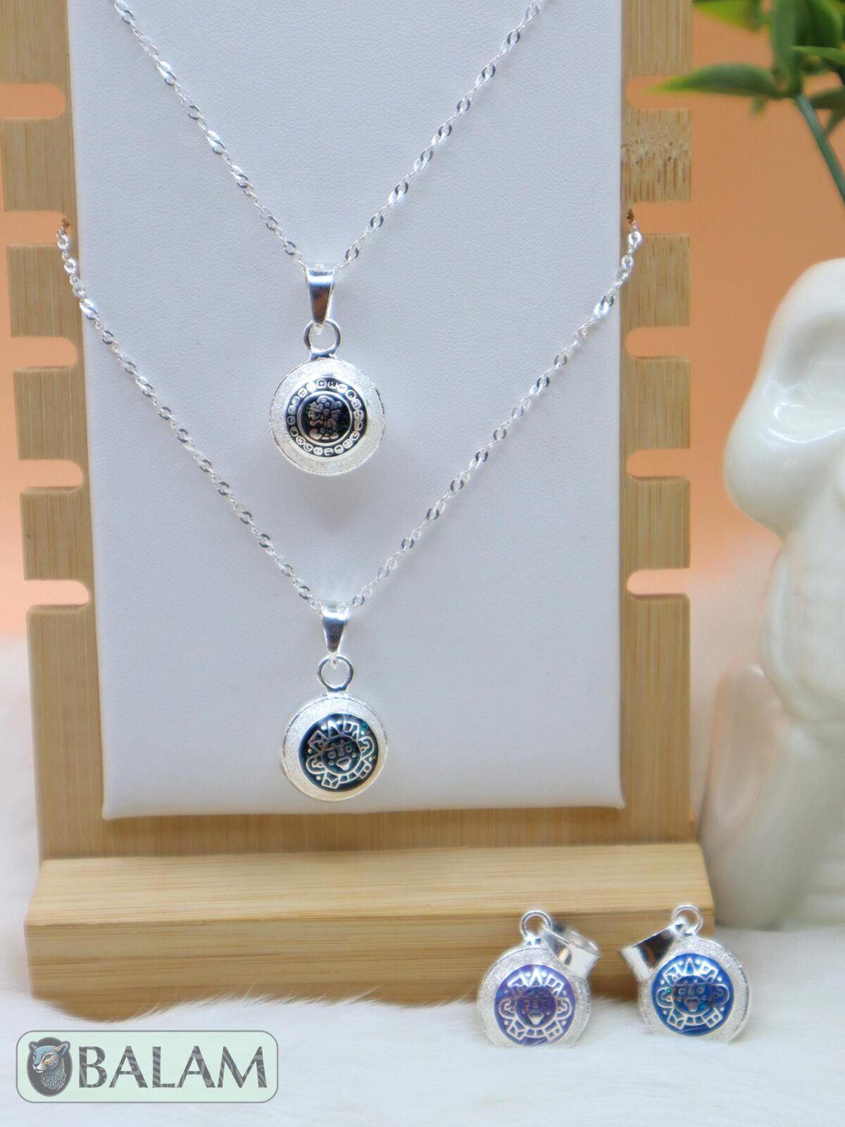 Angel Caller, Harmony ball, Chime bell pendant, 16 mm pendant (Small), 925 silver. Mayan symbols, Aztec Symbols. Read Description - Image 6