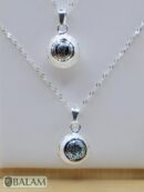 Angel Caller, Harmony ball, Chime bell pendant, 16 mm pendant (Small), 925 silver. Mayan symbols, Aztec Symbols. Read Description