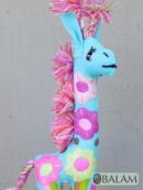 Giraffe stuffed animal, Colorful Mexican handmade plushies, stuffed natural felt animals, Mexican toys, Giraffe Plushies. 16'' tall