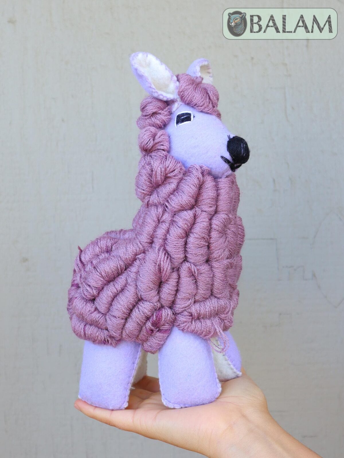 Llama stuffed animal, Alpaca stuffed animal, Colorful Mexican handmade plushies, stuffed natural felt animal, Llama Plushies. 10'' tall