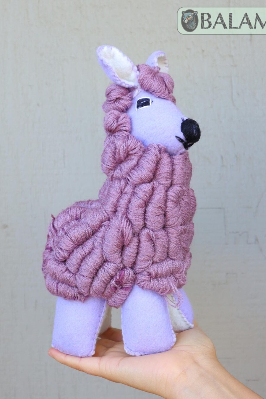 Llama stuffed animal, Alpaca stuffed animal, Colorful Mexican handmade plushies, stuffed natural felt animal, Llama Plushies. 10'' tall