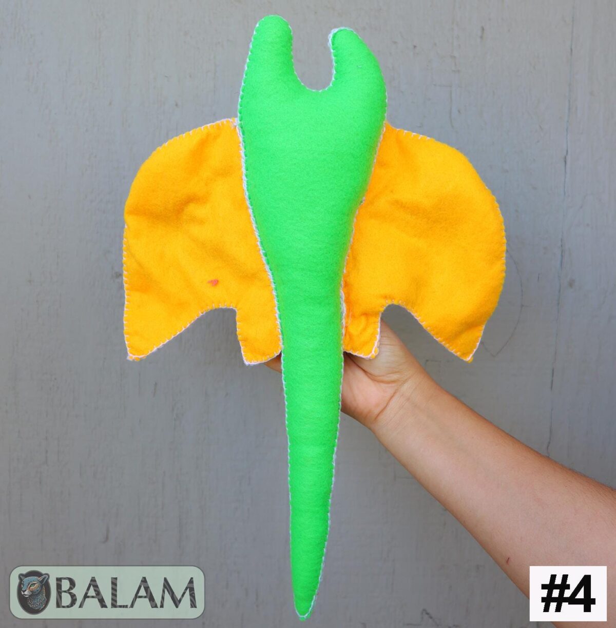 Stingray stuffed animal, Stingray Plush, Colorful Mexican handmade plushies, stuffed natural felt animal. 15'' long - Image 7