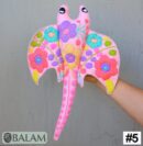 Stingray stuffed animal, Stingray Plush, Colorful Mexican handmade plushies, stuffed natural felt animal. 15'' long
