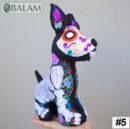 Skeleton cat stuffed animal, Cat stuffed animal, Colorful Mexican handmade plushies, Dia de Muertos Xolo dog. 10 - 11'' tall