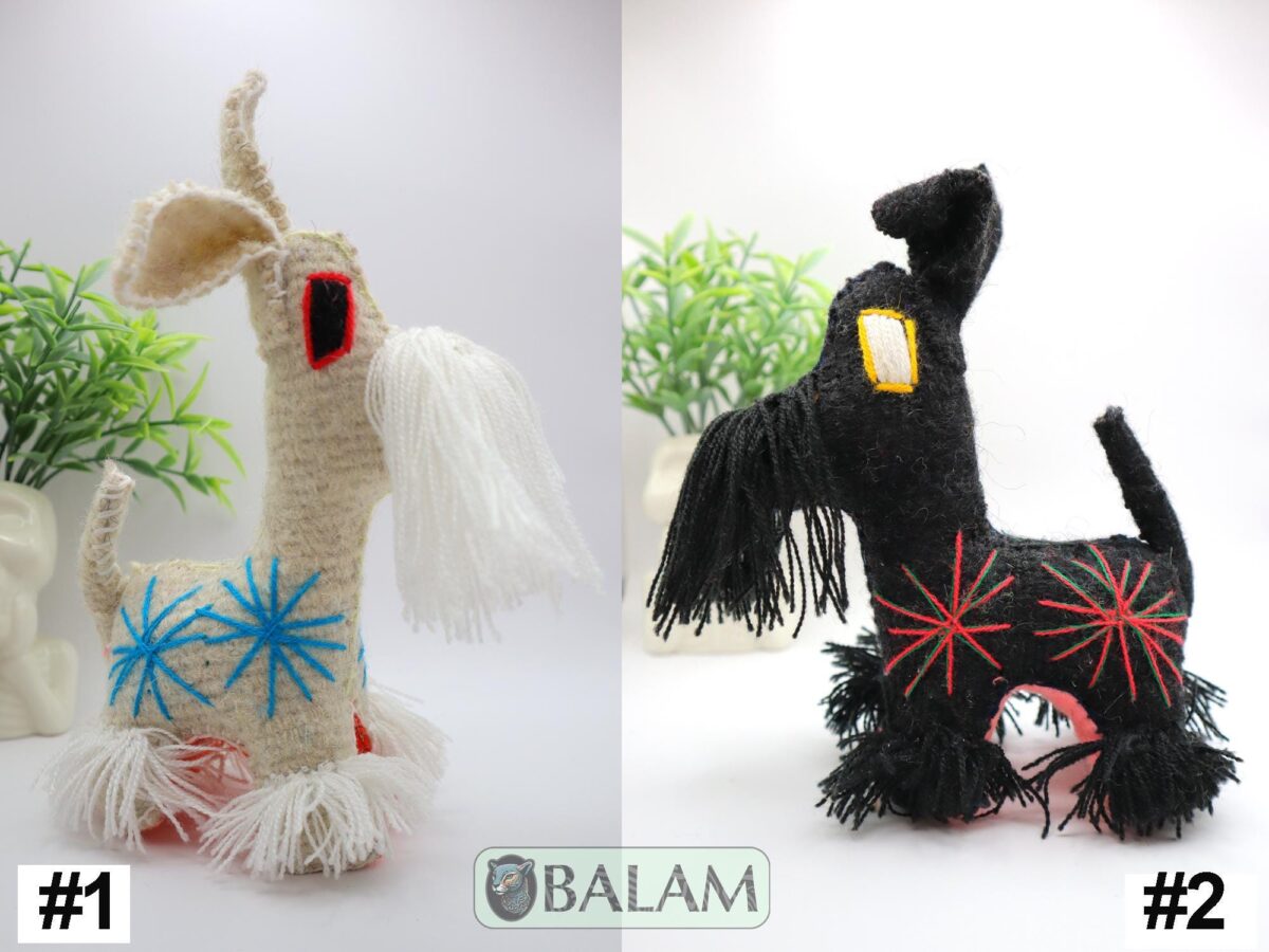 small stuffed animal, Donkey stuffed animal, doggy stuffed animal, Colorful Mexican handmade plushies, stuffed animal. 6'' to 9'' tall - Image 2