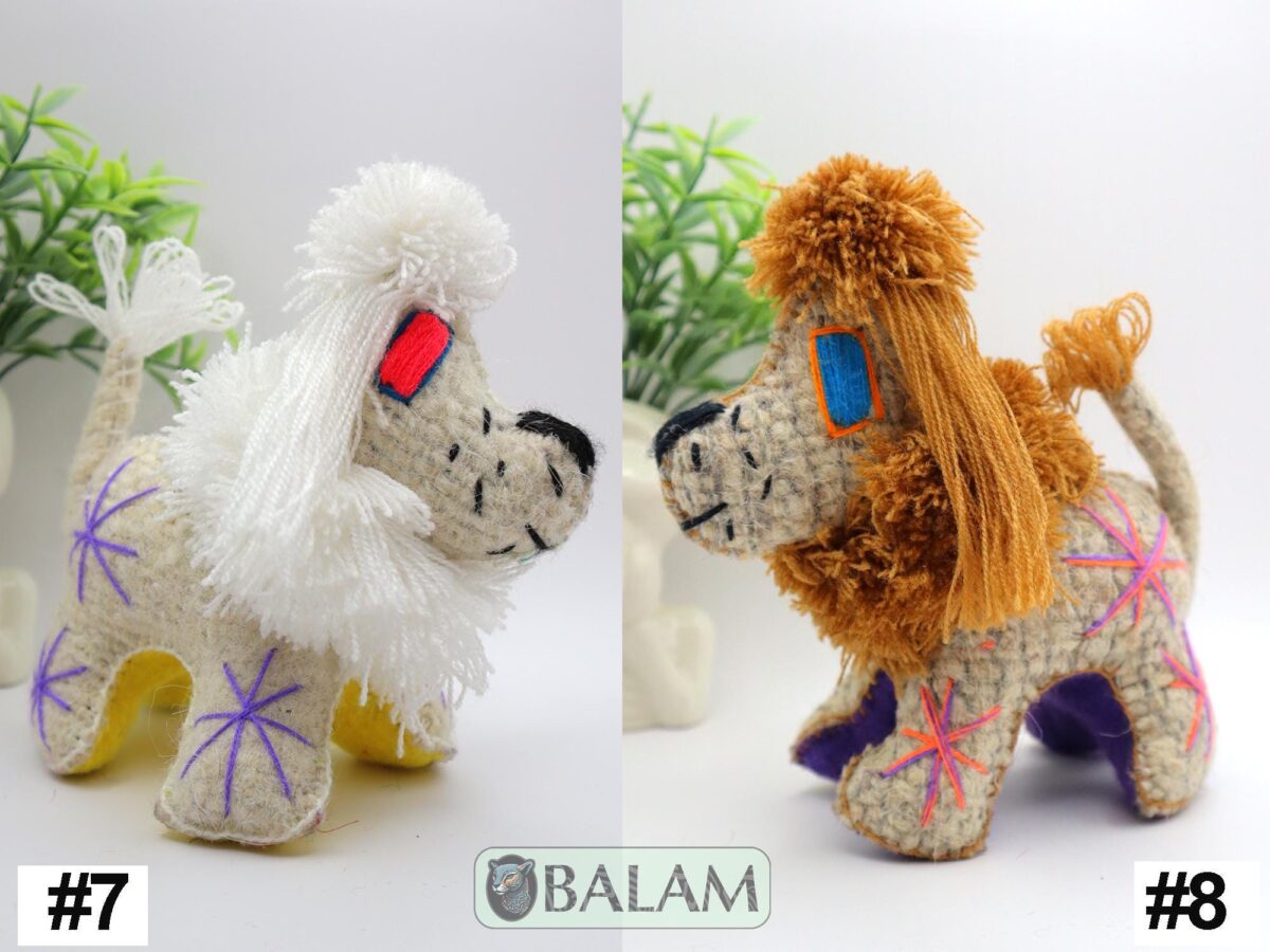 small stuffed animal, Donkey stuffed animal, doggy stuffed animal, Colorful Mexican handmade plushies, stuffed animal. 6'' to 9'' tall - Image 6