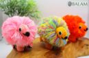 Little porcupine stuffed animal, porcupine stuffed animal, Colorful Mexican handmade plushies. 4'' approx