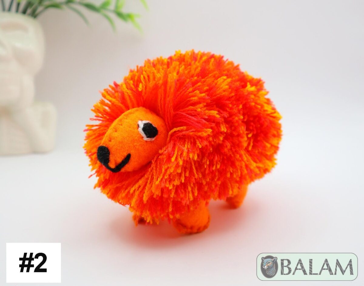 Little porcupine stuffed animal, porcupine stuffed animal, Colorful Mexican handmade plushies. 4'' approx - Image 5