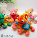 small stuffed animal, cow stuffed animal, Axolotl stuffed animal, Octopus plushie, Colorful Mexican handmade plushies. 5'' to 8'' tall